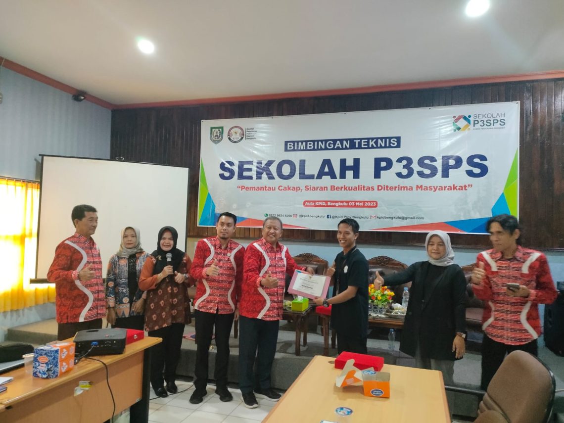 Hardianus, peserta dari KPID Jambi meraih peringkat pertama pada Sekolah P3SPS yang diadakan KPID Bengkulu, Rabu, 3 Mei 2024